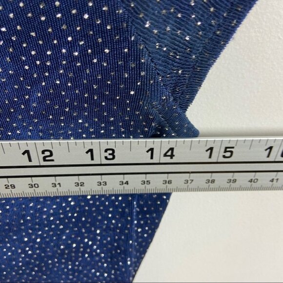 Vintage Gunne Sax Jessica McClintock Sequin Maxi Dress Blue Size Small 1980s S - Picture 7 of 9